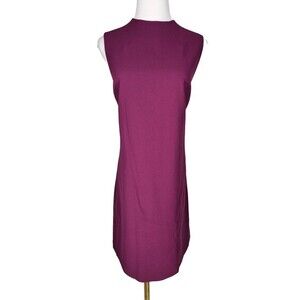 Alice + Olivia Magenta Wine Dress Size 10 Sheath Cocktail Wedding Minimal‎